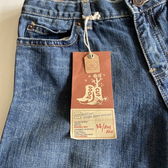 Gap Denim Womens 26x30 Blue Demim Jeans Bootcut NWT 14 Reg Med Wash - Picture 4 of 8